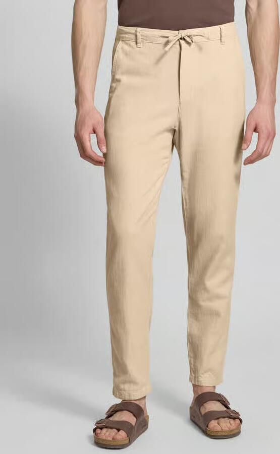 SELECTED MEN Heren Broeken Slh172-slimtape Brody Linen Bld Pnt Noos Zand - Foto 9