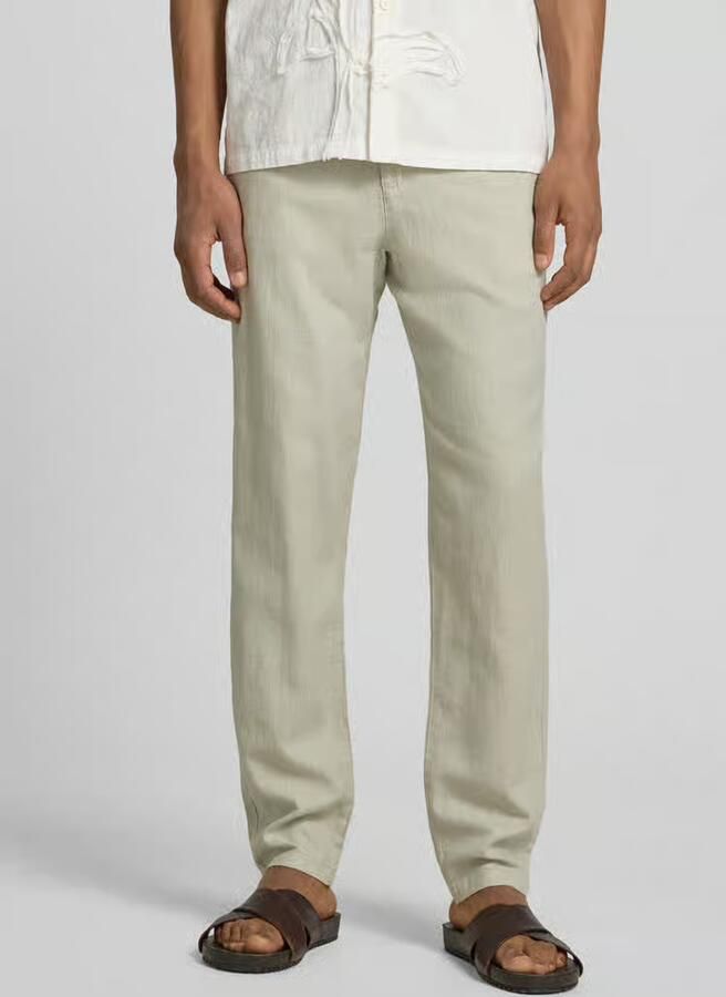Selected Homme Slim tapered fit broek met tunnelkoord model 'Brody' - Foto 3