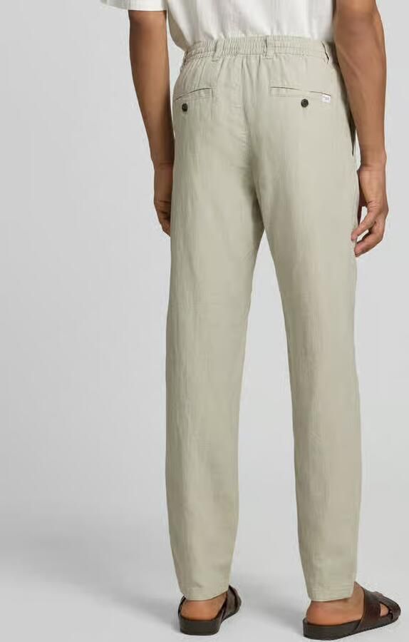 Selected Homme Slim tapered fit broek met tunnelkoord model 'Brody' - Foto 4