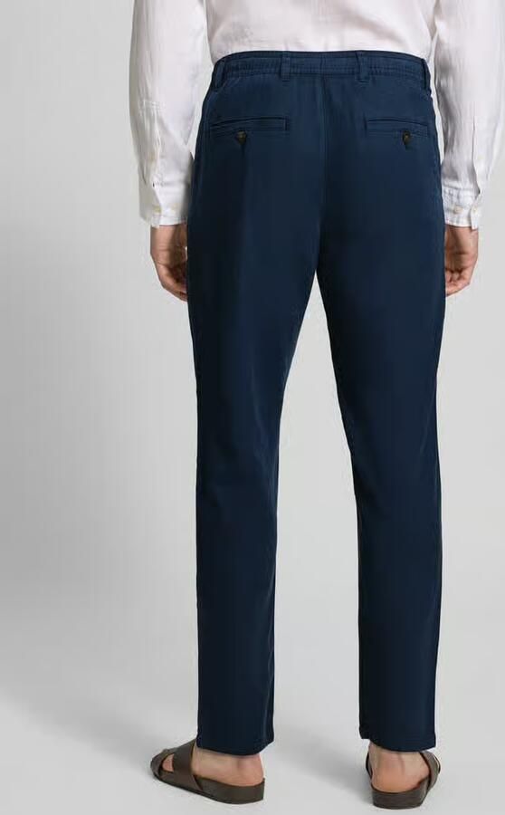 Selected Homme slim fit broek van mix van katoen en linnen model 'BRODY'