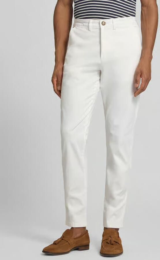 Selected Homme Slim fit stoffen broek met Franse steekzakken