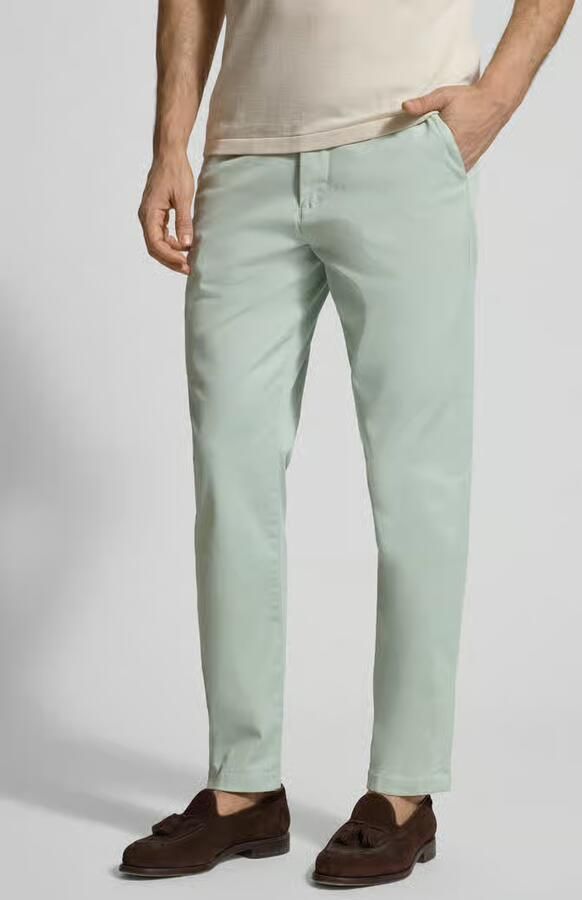 Selected slim fit chino van katoenmix - Foto 2