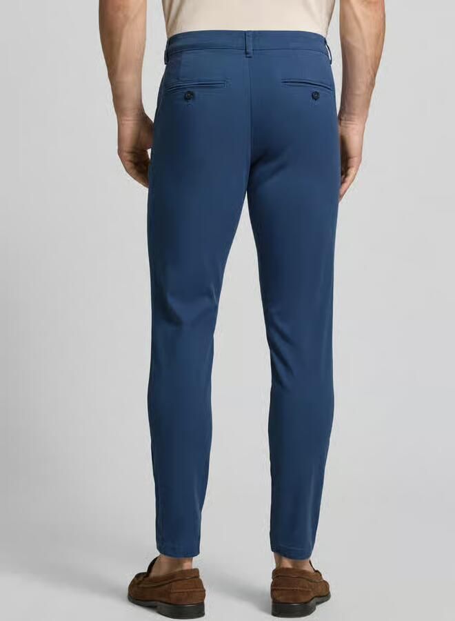 Selected slim fit chino van katoenmix model 'GABARDINE' - Foto 2