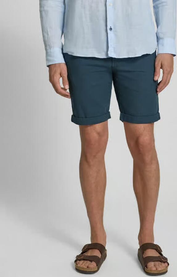 Selected Homme Slim fit korte broek met structuurmotief model 'LUTON' - Foto 6