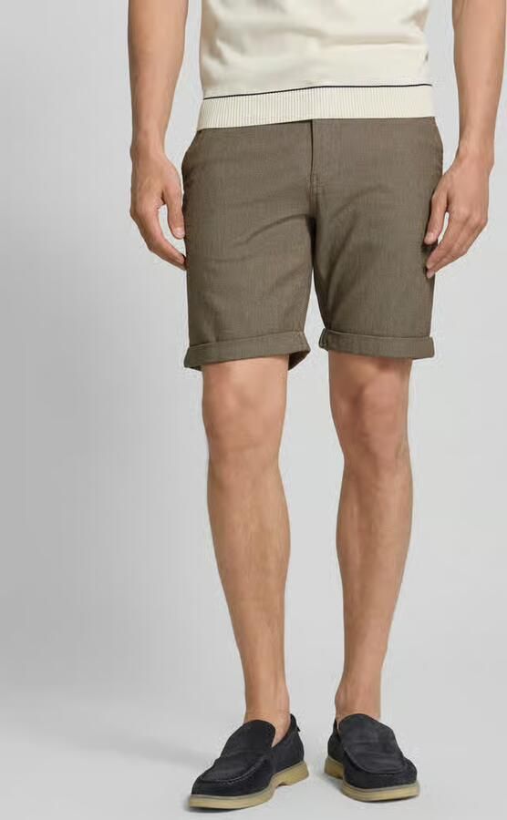 Selected slim fit chinobermuda van katoenmix model 'LUTON' - Foto 5