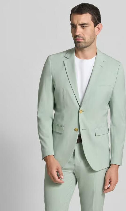 Selected Slim fit colbert met viscose model 'LIAM' - Foto 3