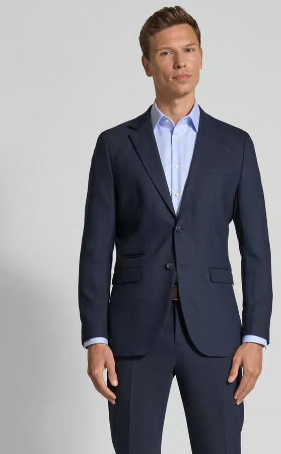 Selected Homme Blauw single-breasted jas voor mannen Blue Heren - Foto 6