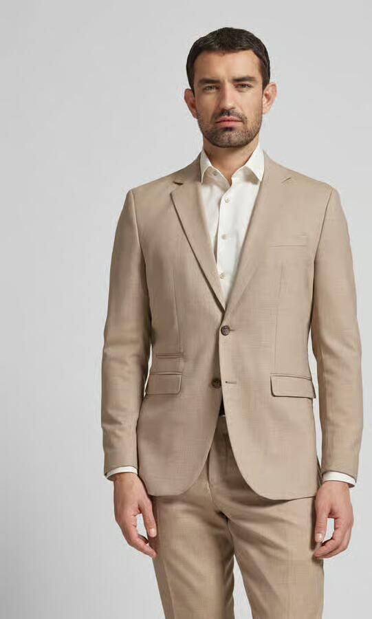 Selected Homme Heren Colberts Slhslim-neil Beige Heren - Foto 2