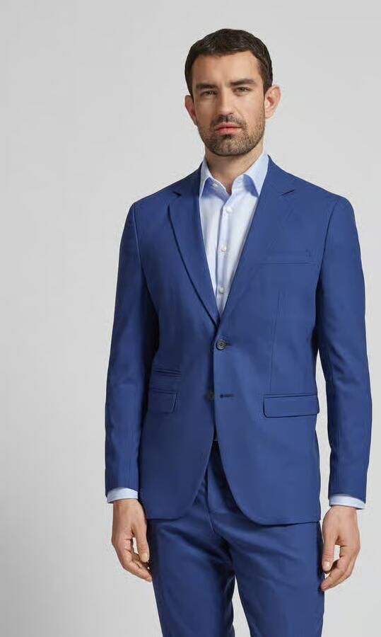 Selected Homme Blauw single-breasted jas voor mannen Blue Heren - Foto 2