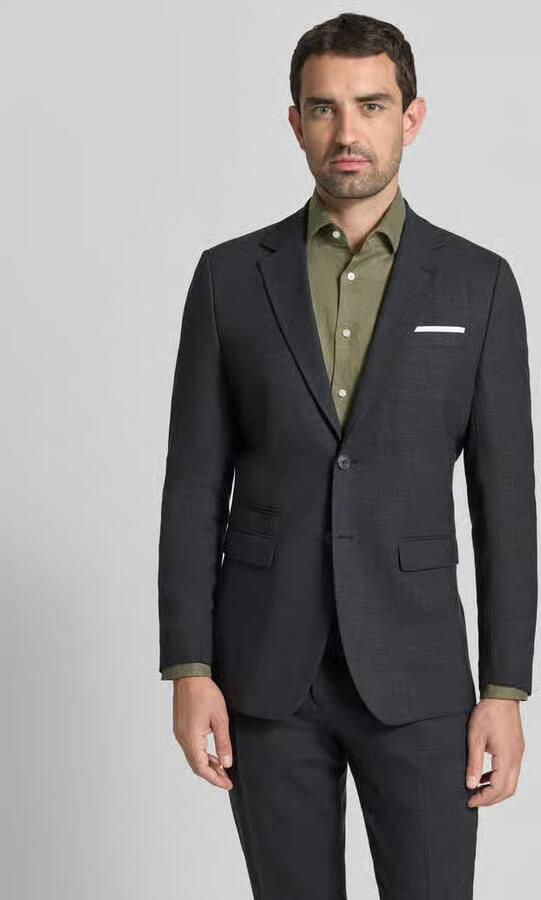 Selected slim fit colbert met wol model 'OASIS' - Foto 3