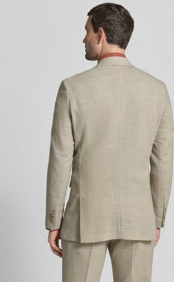 Selected Homme Slim fit 2-knoops colbert met klepzakken model 'OASIS' - Foto 10