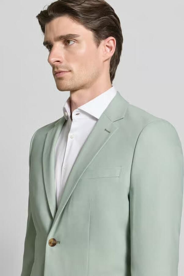 Selected Slim fit colbert met wol Model 'SLIM-NEIL'