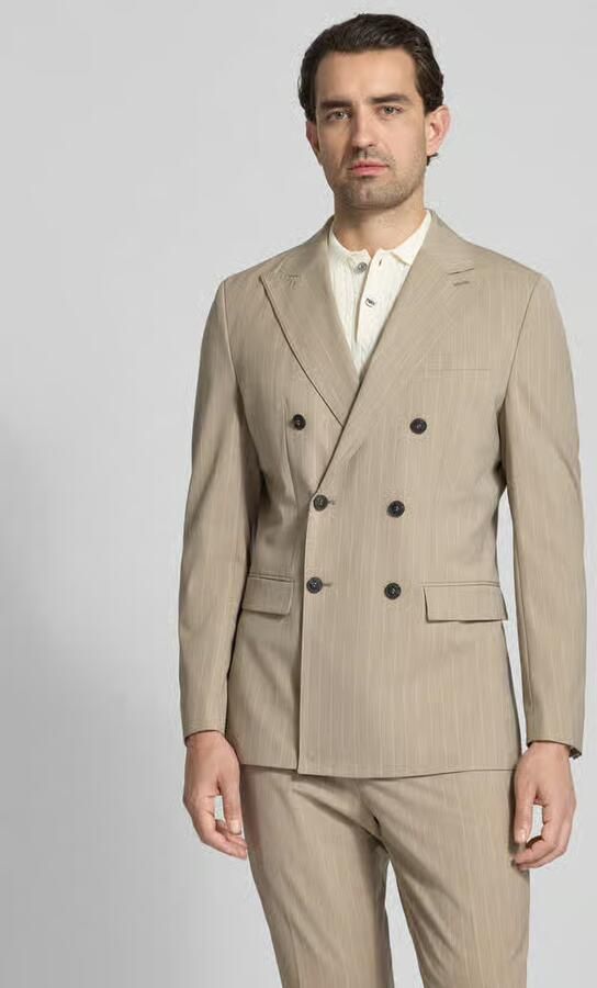 Selected Slim fit colbert van mix van viscose model 'LIAM' - Foto 3