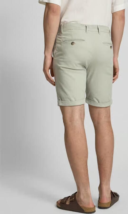 Selected Homme Slim fit korte broek met structuurmotief model 'LUTON' - Foto 2