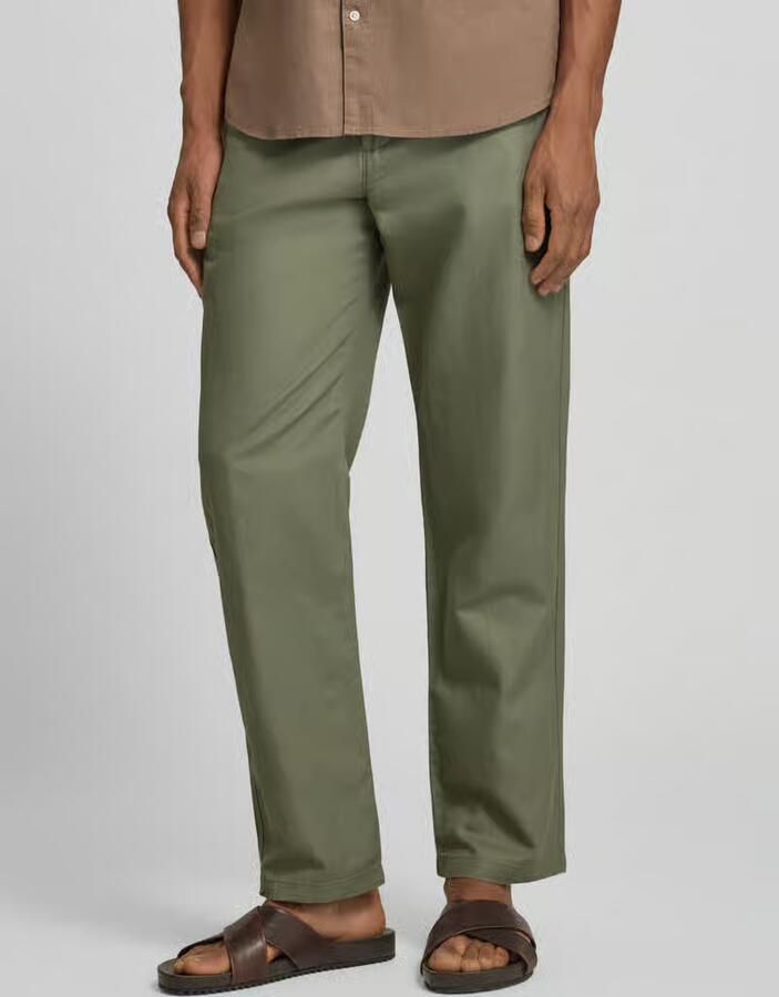 Selected slim fit linnenbroek van mix van katoen en linnen model 'MILES' - Foto 2