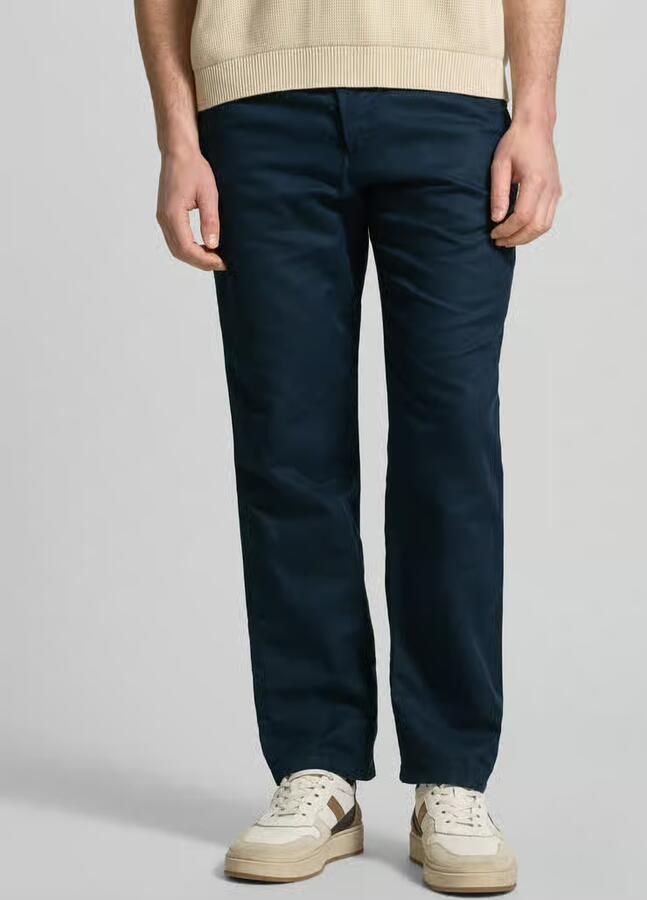 Selected slim fit linnenbroek van mix van katoen en linnen model 'MILES' - Foto 3