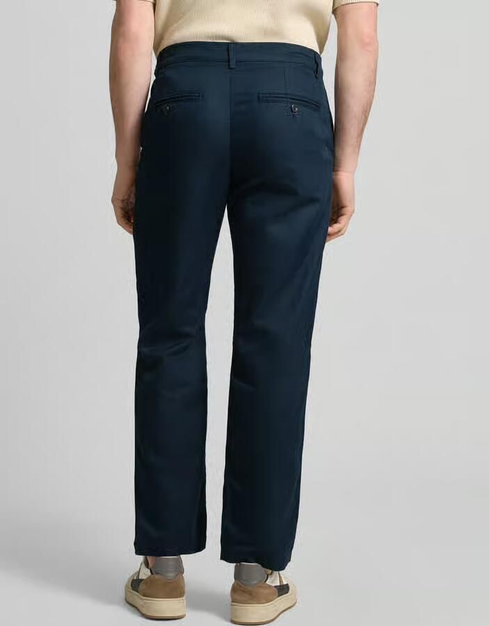 Selected slim fit linnenbroek van mix van katoen en linnen model 'MILES'