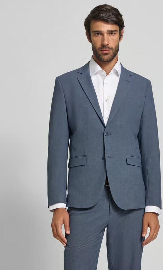 Selected Homme Slim fit colbert met paspelzak op de borst model 'LIAM' - Foto 2