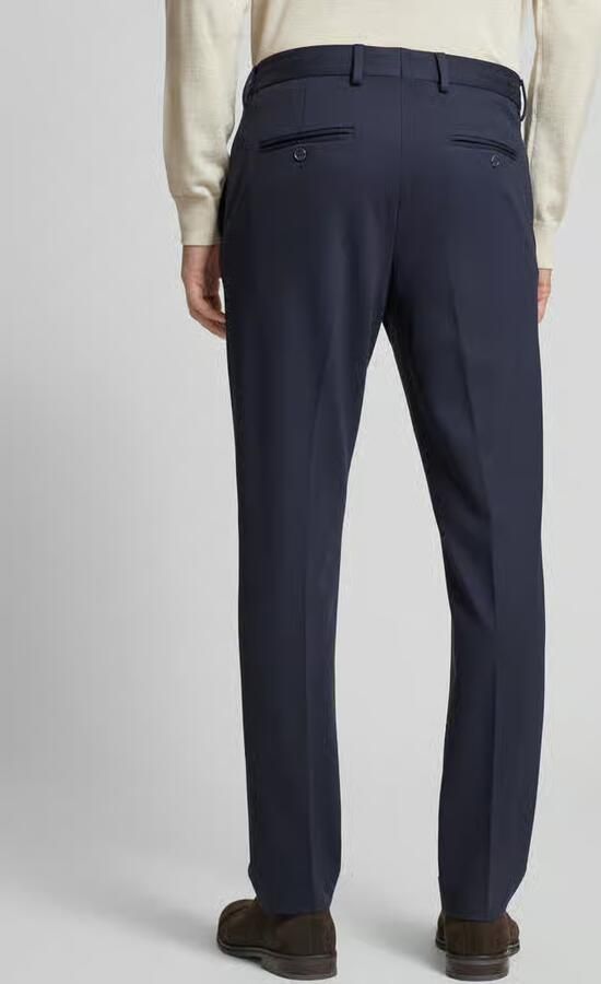 Selected Homme Slim fit stoffen broek met persplooien model 'DELON'