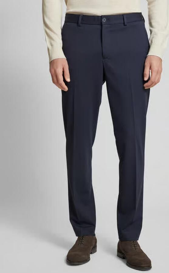 Selected Homme Slim fit stoffen broek met persplooien model 'DELON' - Foto 2