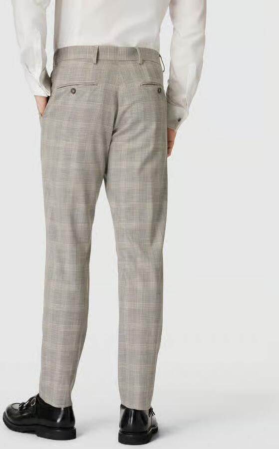 Selected Slim fit pantalon met glencheck-motief model 'NEIL'