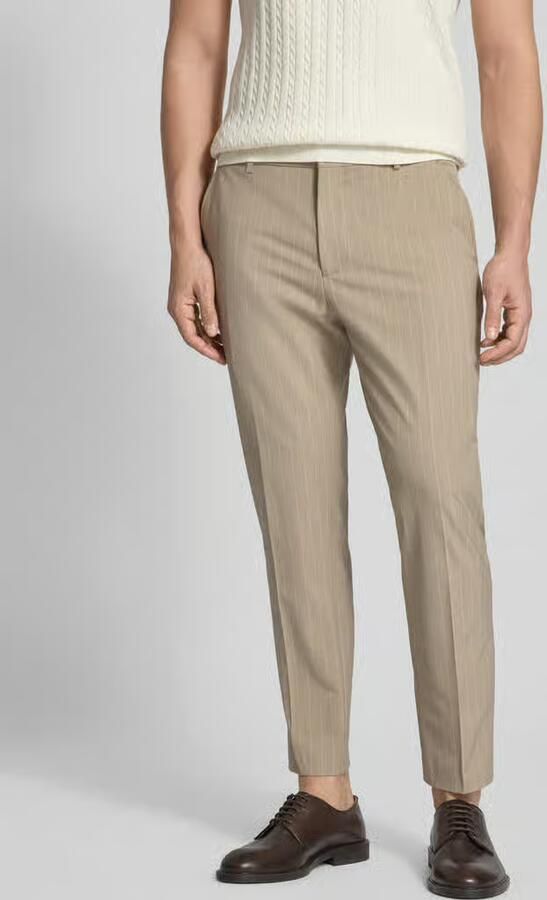 Selected Homme Slim fit pantalon met krijtstrepen model 'SLIM-LIAM' - Foto 3