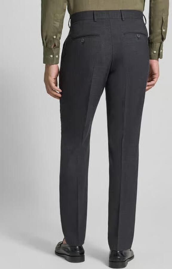 Selected Homme slim fit pantalon met mix van wol en linnen model 'OASIS' - Foto 4