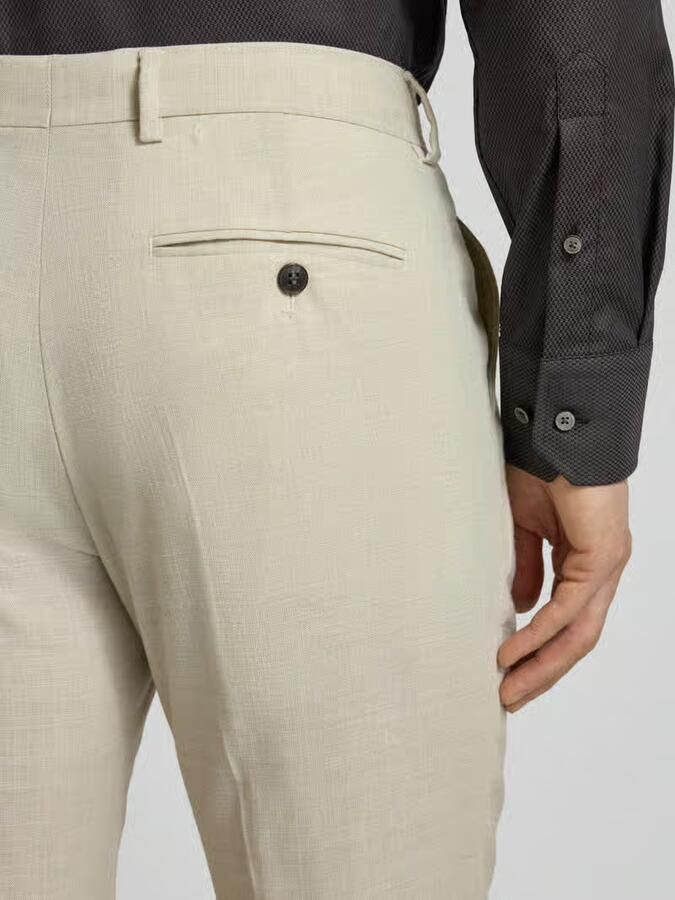 Selected slim fit pantalon met wol model 'SLIM-OASIS'