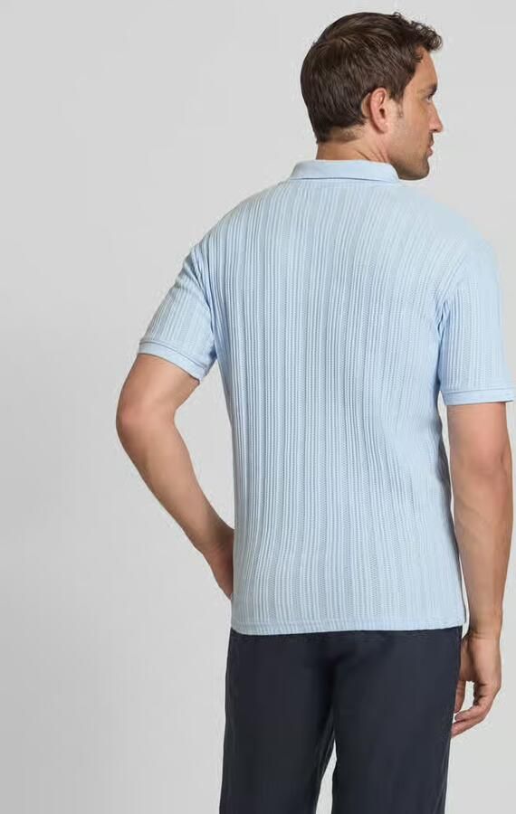 Selected Homme Slim fit poloshirt met structuurmotief model 'JADEN'