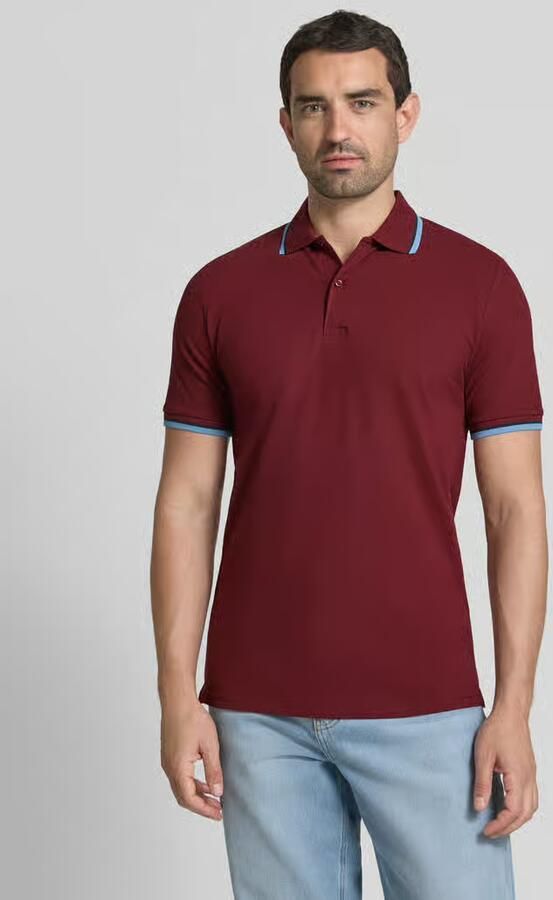 Selected slim fit poloshirt van katoenmix model 'ATLAS' - Foto 4
