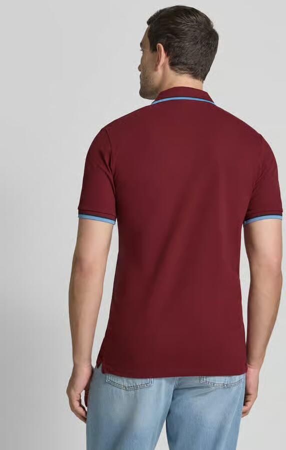 Selected slim fit poloshirt van katoenmix model 'ATLAS'