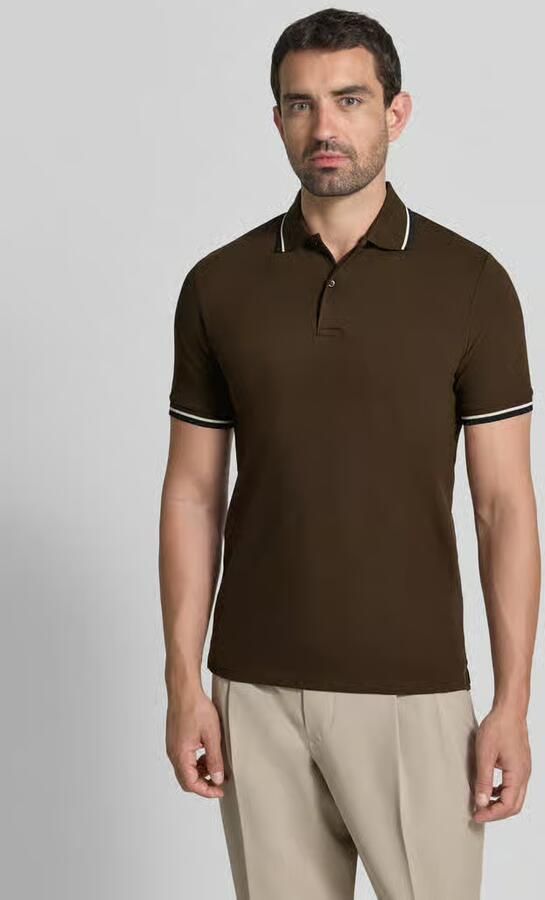 Selected slim fit poloshirt van katoenmix model 'ATLAS' - Foto 6