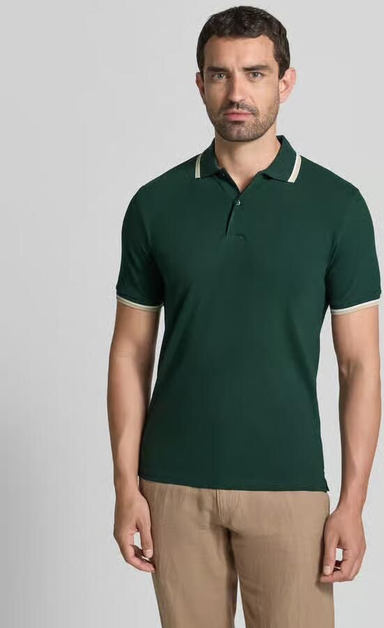 Selected slim fit poloshirt van katoenmix model 'ATLAS' - Foto 6