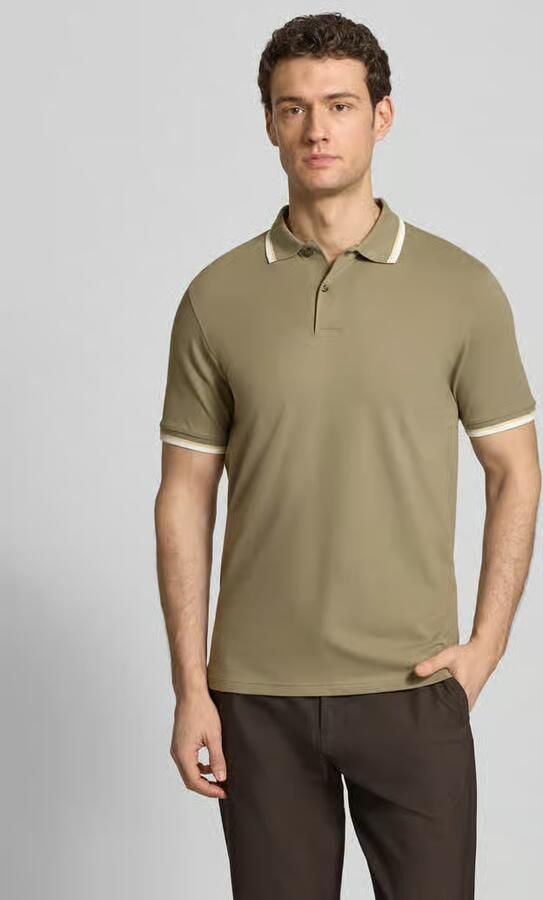 Selected Slim fit poloshirt van Mix van biologisch katoen Model 'SLIM ATLAS SPORT' - Foto 4