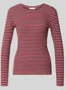 SELECTED WOMEN Dames Tops & T-shirts Slwanna Ls Crew Neck Tee Str Noos Bordeaux - Foto 5