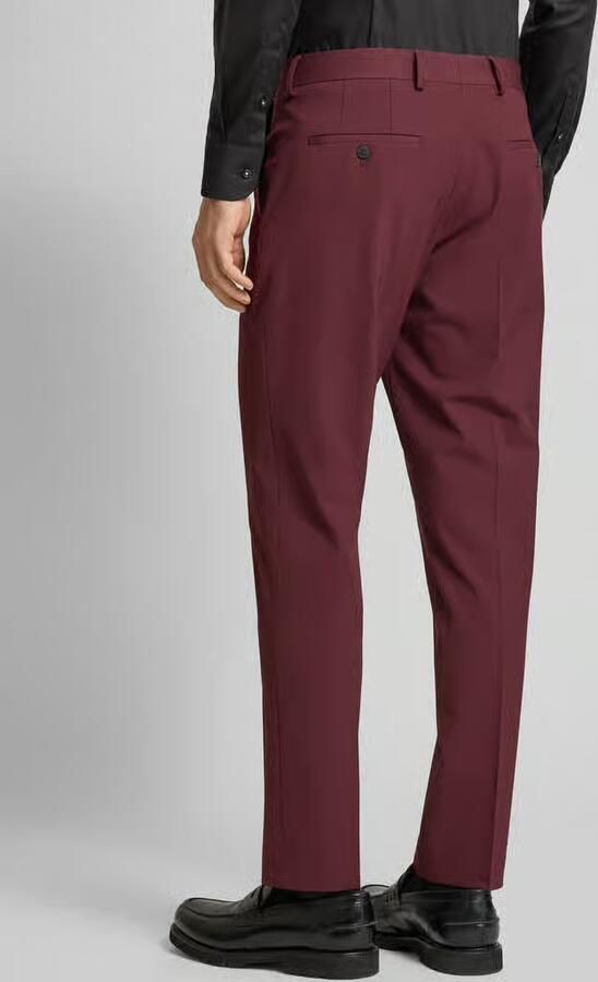 Selected Homme Slim fit stoffen broek met persplooien model 'LIAM'