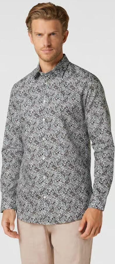 Selected Homme Slim fit vrijetijdsoverhemd met all-over motief model 'ETHAN' - Foto 2