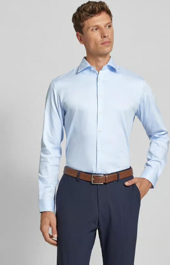 Selected Overhemd Lange Mouw 16092939 SLIM-PERFORMANCE-LIGHT BLUE MIXED WITH WHITE - Foto 11