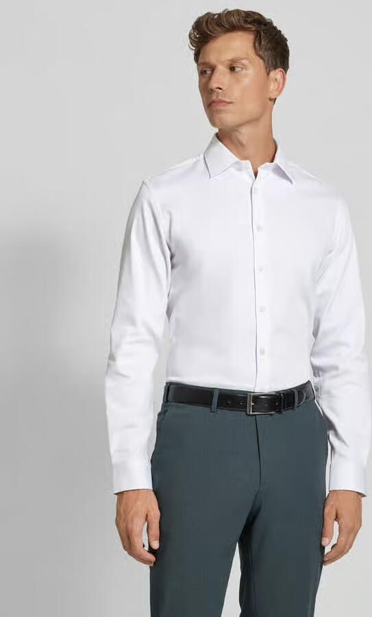 SELECTED HOMME Heren Overhemden Slhslim-performance Shirt Ls Noos Wit - Foto 9