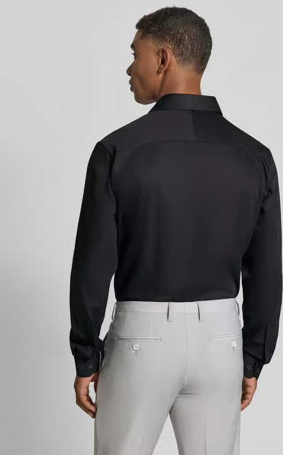 Selected slim fit zakelijk overhemd van katoenmix model 'FILIP' - Foto 7