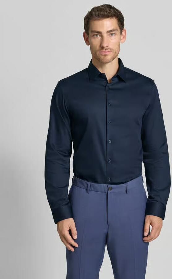 Selected slim fit overhemd met mouwlengte 7 SLHSLIM sky captain - Foto 5