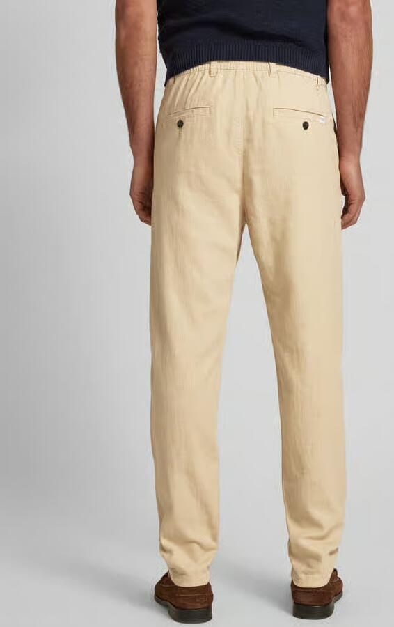 SELECTED MEN Heren Broeken Slh172-slimtape Brody Linen Bld Pnt Noos Zand - Foto 7