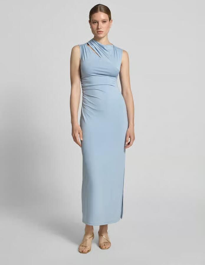 SELECTED WOMEN Dames Jurken Slfrobin Maja Sl Ankle Dress Lichtblauw - Foto 6
