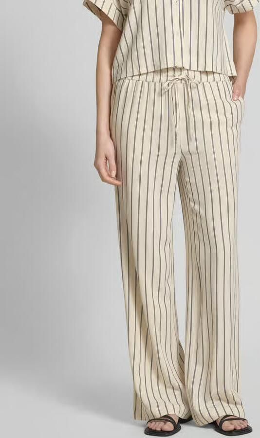 Selected Femme Stoffen broek met elastische band model 'VIVA' - Foto 3