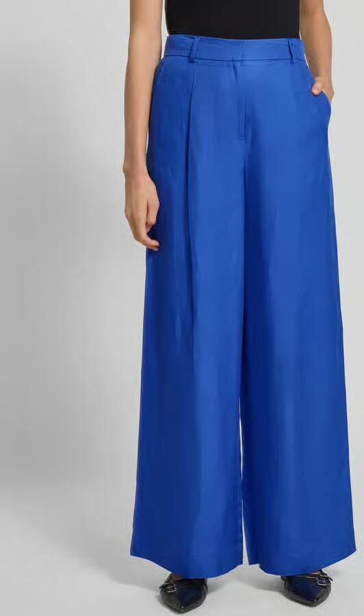 Selected Femme Stoffen broek van een mix van lyocell en linnen model 'LYRA' - Foto 2