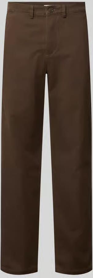 Selected straight fit chino van katoenmix model 'Miles'