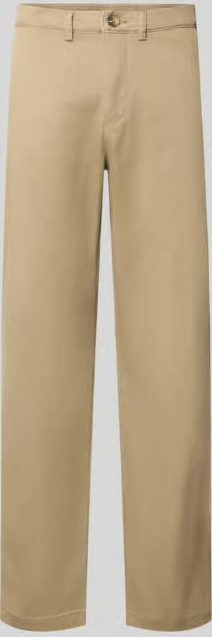 Selected straight fit chino van katoenmix model 'Miles'