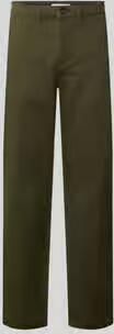 Selected straight fit chino van katoenmix model 'Miles'