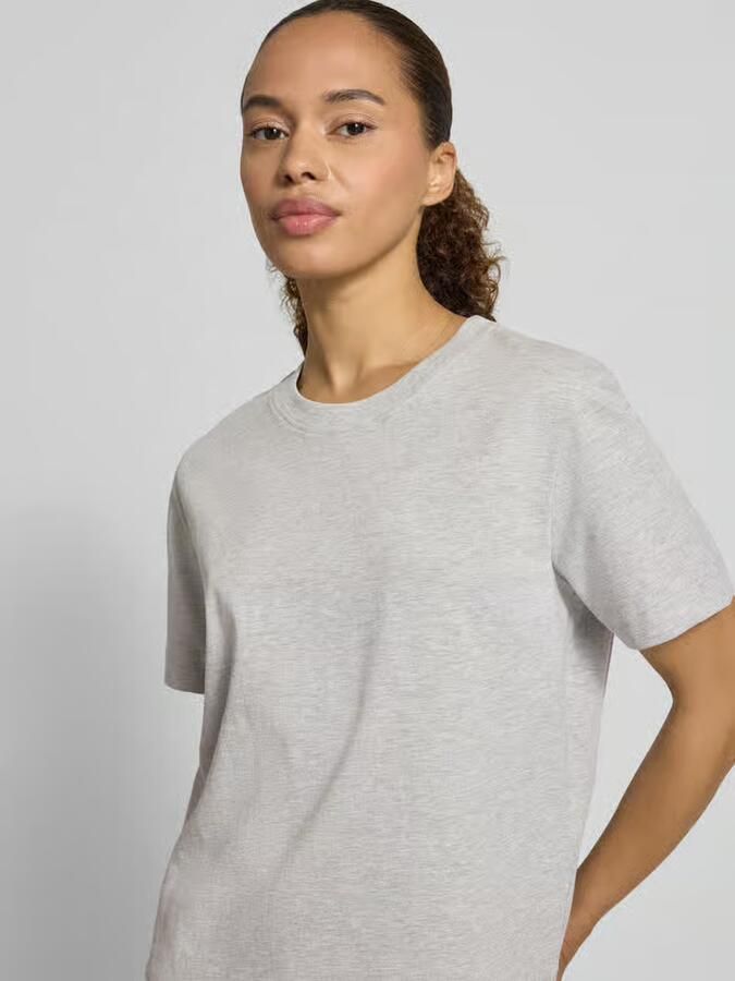 SELECTED FEMME Dames Tops & T-shirts Slfessential Ss Boxy Tee Lichtgrijs - Foto 4