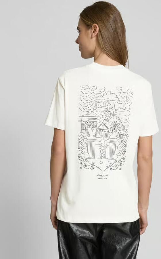 Selected T-shirt met statementprint model 'RELAX COLWOMAN'